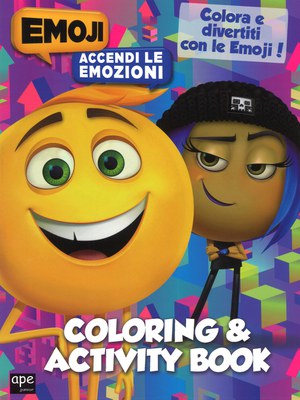 Coloring & activity book. Emoji