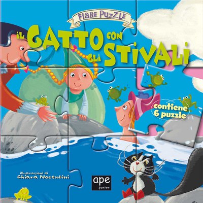 Il gatto con gli stivali. Fiabe puzzle. Libro puzzle. Ediz. illustrata