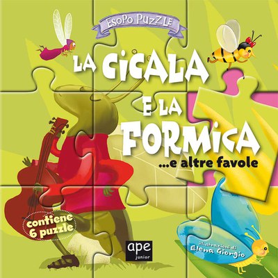 La cicala e la formica. Ediz. illustrata. Con 6 puzzle