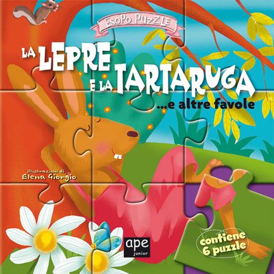 La lepre e la tartaruga... e altre favolc. Libro puzzle. Ediz. illustrata